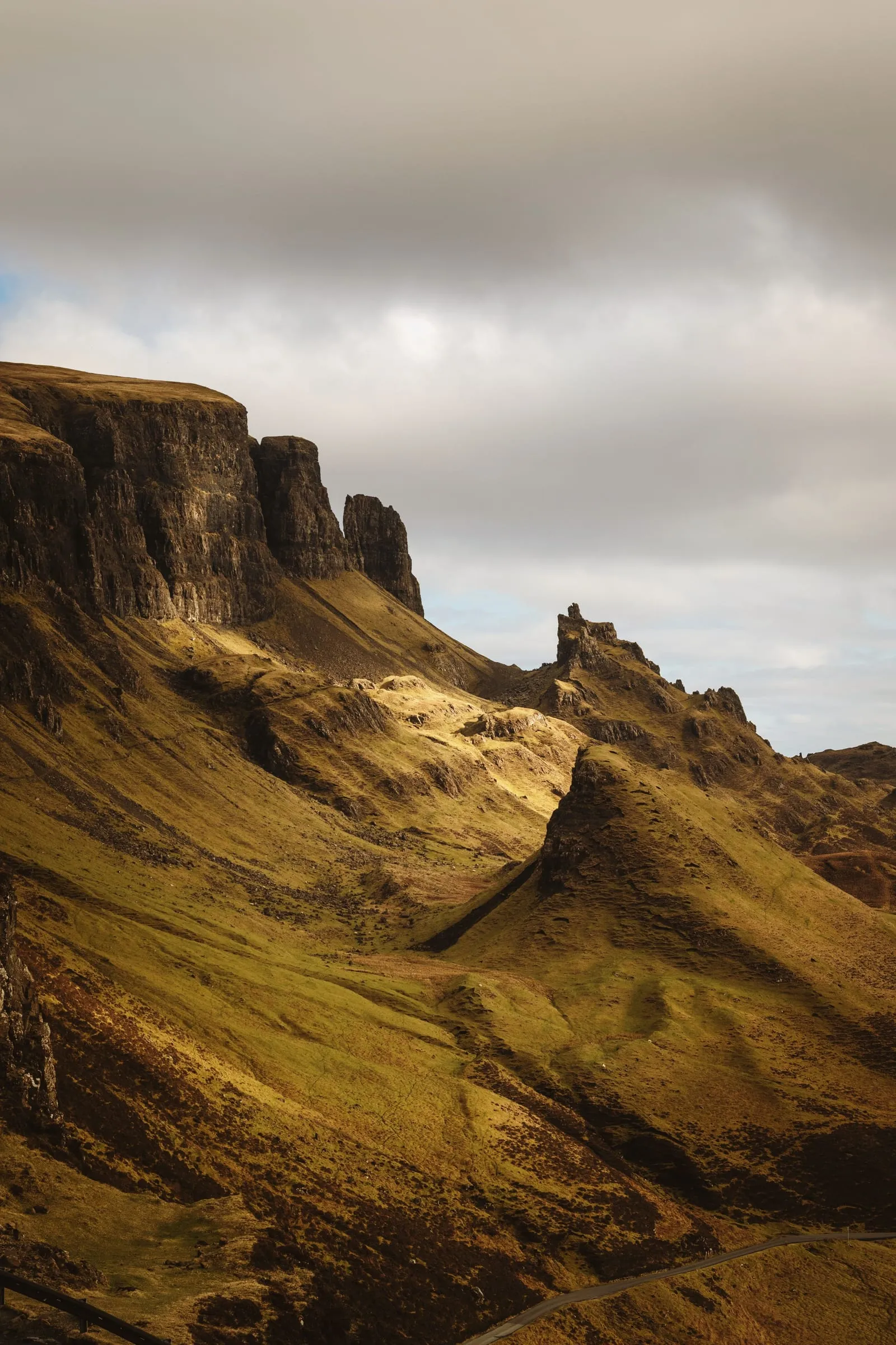 The Quiraing, a dramatic escarpment on the Isle of Skye, Scotland